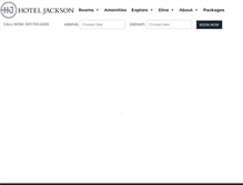 Tablet Screenshot of hoteljackson.com